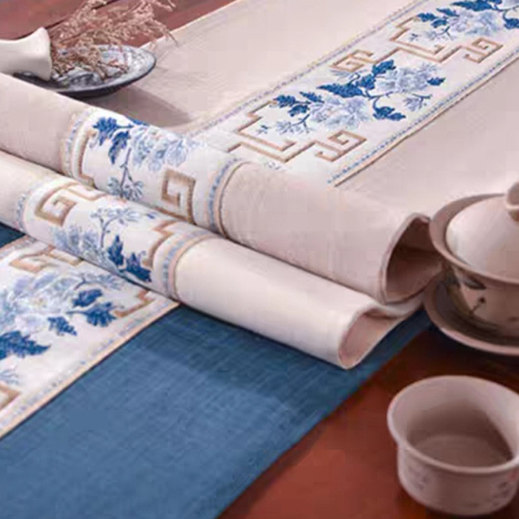 Taplak Meja Panjang Mewah / Luxury Table Runner Tassel 250cm
