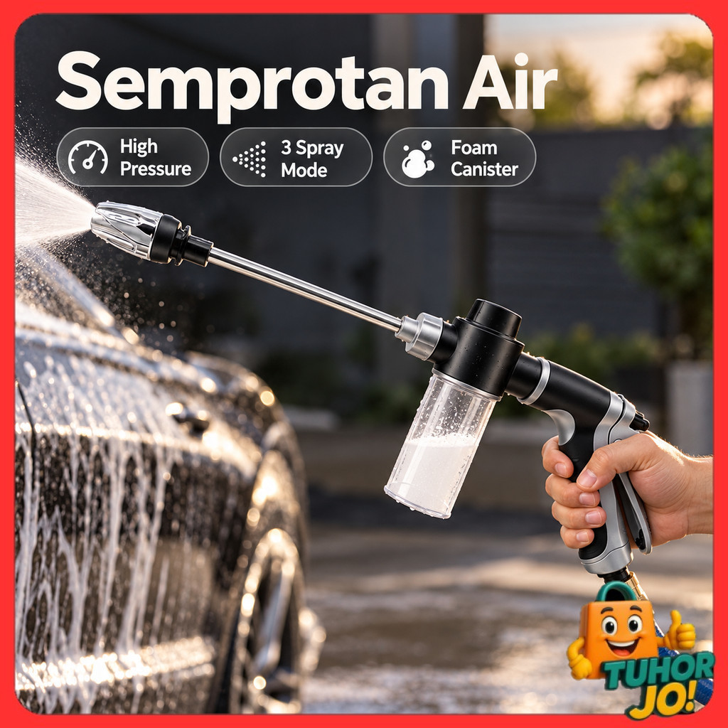 Semprotan Air Steam Cuci Mobil High Pressure Foam Water Gun - HP-10