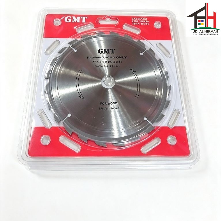 GMT Mata Circular Saw 7 inch x 24 T / Circular Saw Blade/ Mata Potong Kayu