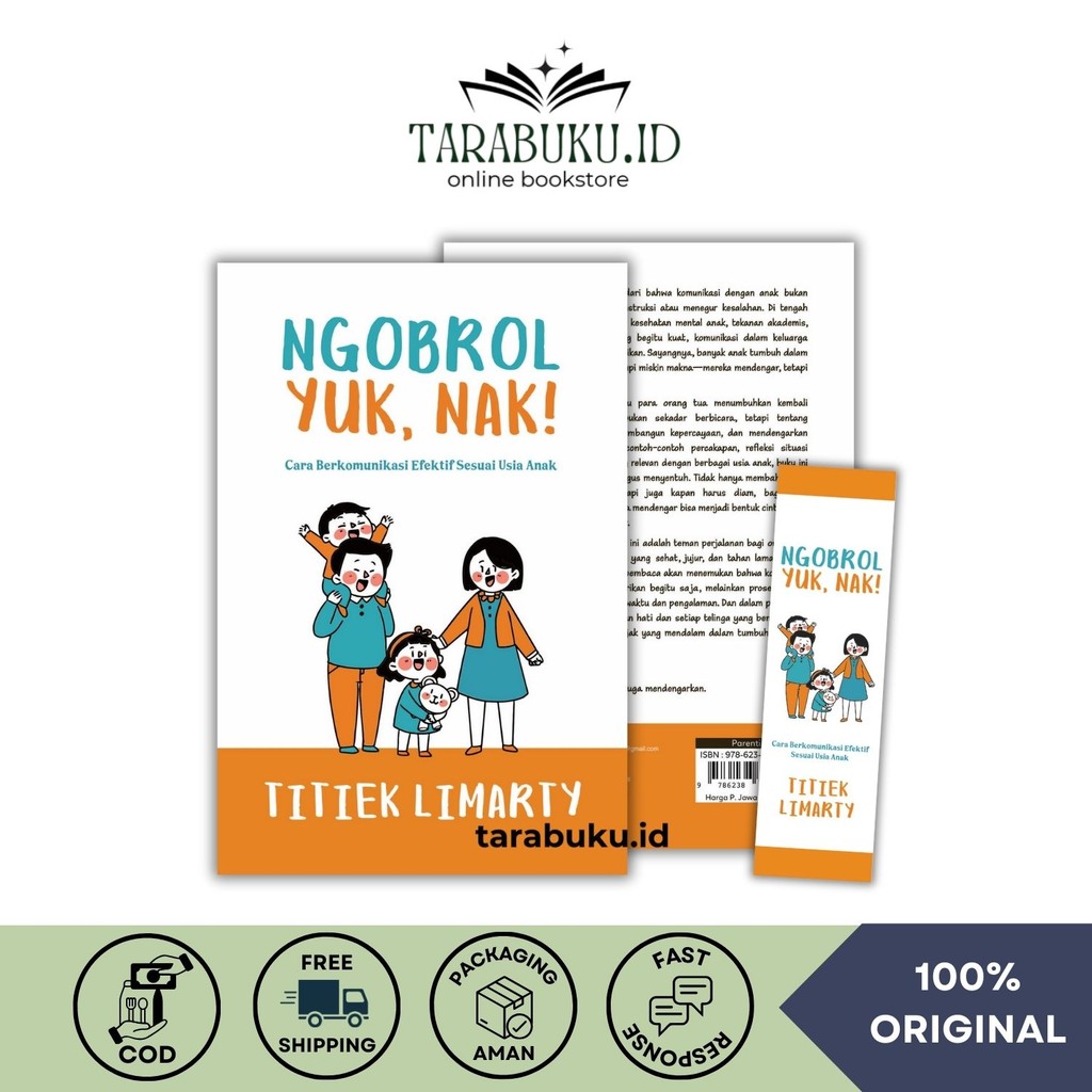 Buku Parenting Ngobrol Yuk Nak : Cara Berkomunikasi Efektif Sesuai Usia Anak | Terang Sejati
