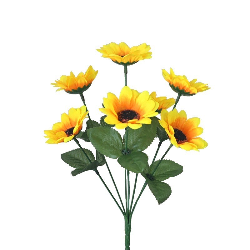 Bunga Matahari Sunflower artifisial/artificial/palsu flower plastik 1 tangkai hiasan dekorasi buket 
