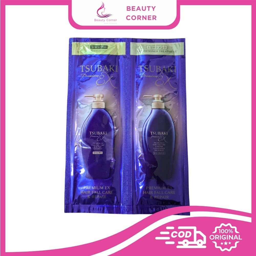 [HADIAH] Tsubaki Premium Ex Hair Fall Care & Repair - Shampoo & Conditioner - 10ml