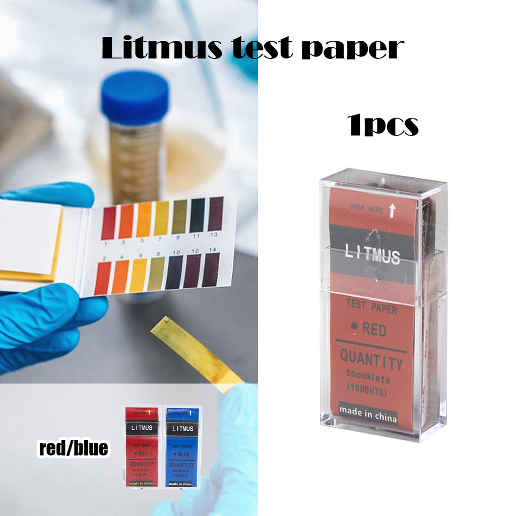 Kertas Lakmus, Test PH Paper kertas, Litmus merah kertas lakmus / kertas lakmus biru - 100 buah/kota