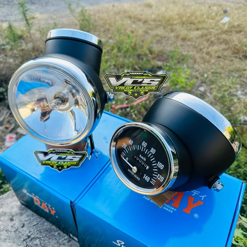 BATOK YL LAMPU YL FULBESI hitam set speedometer  HEADLAMP BENING SPORTDAY