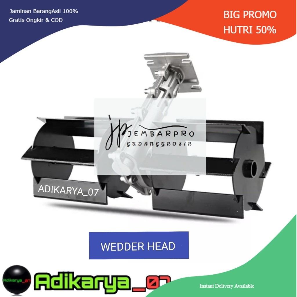 Alat penggembur tanah Mini tiller alat penyiang gulma WEDDER HEAD Mesin Potong Rumput