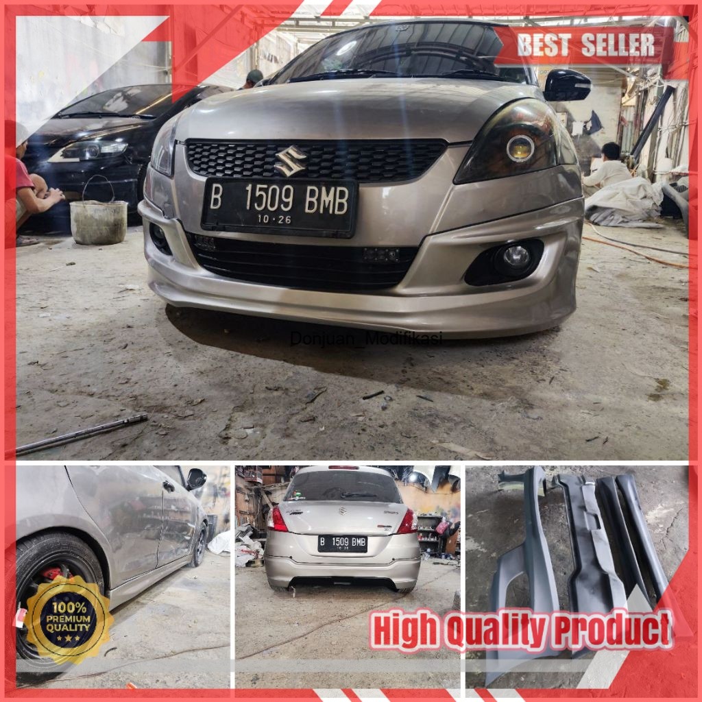 BUMPER bodykit suzuki swift euro 2013-2017 kuat-tebal-lentur GRADE-A body kit bodikit