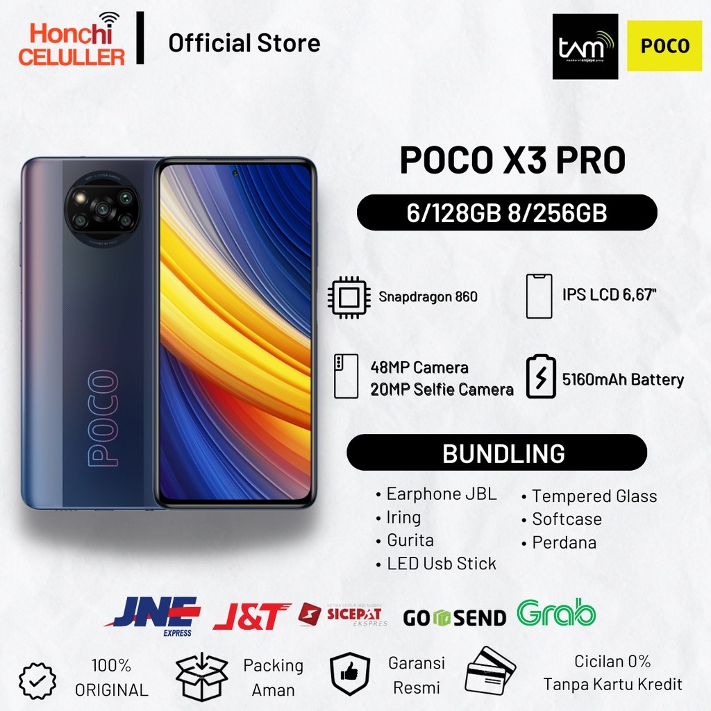 Xiaomi POCO X3 Pro 8/256GB 6/128GB Garansi Resmi Indonesia TAM