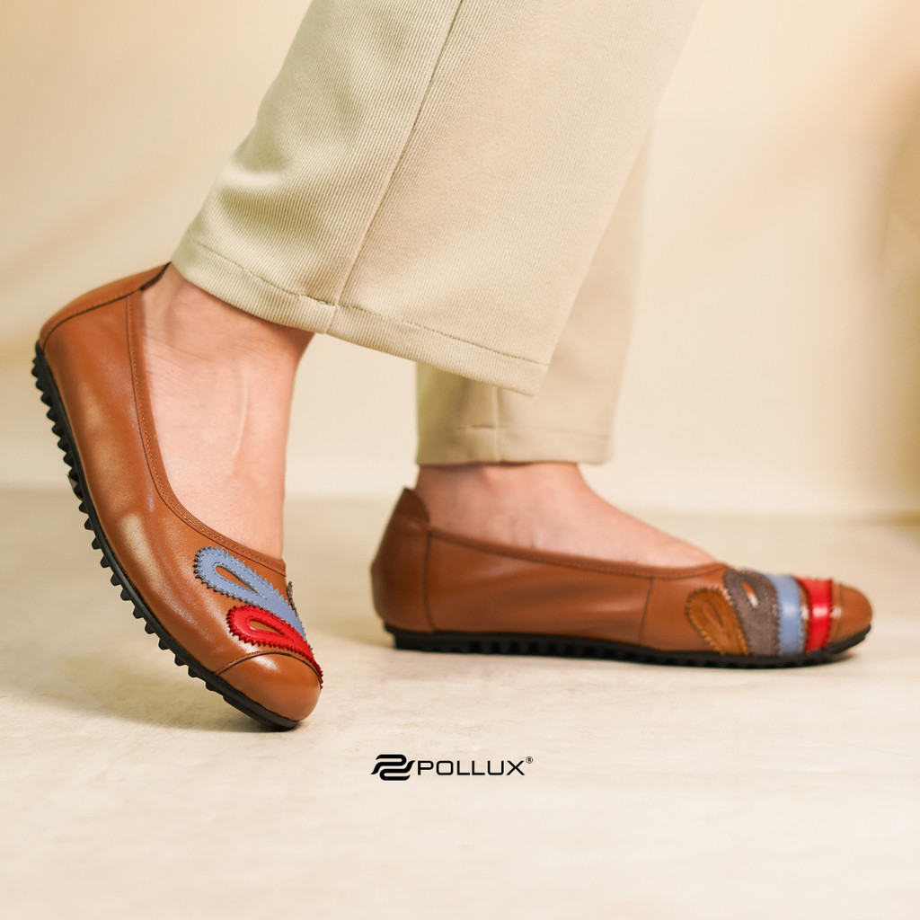 Pollux Monday WPOFZ 43 - Sepatu Flat Shoes Wanita Kekinian | Sepatu Pantofel Wanita Kerja