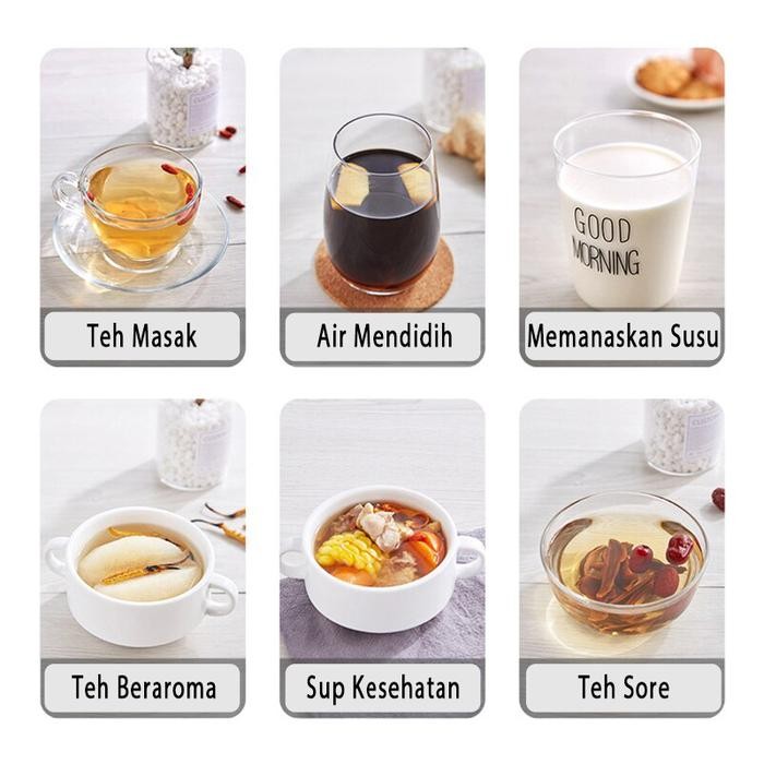 Teko Listrik Stainless Steel Electric Kettle Pemanas Air Electric Kettle Besar Otomatis 2.0L Minuman