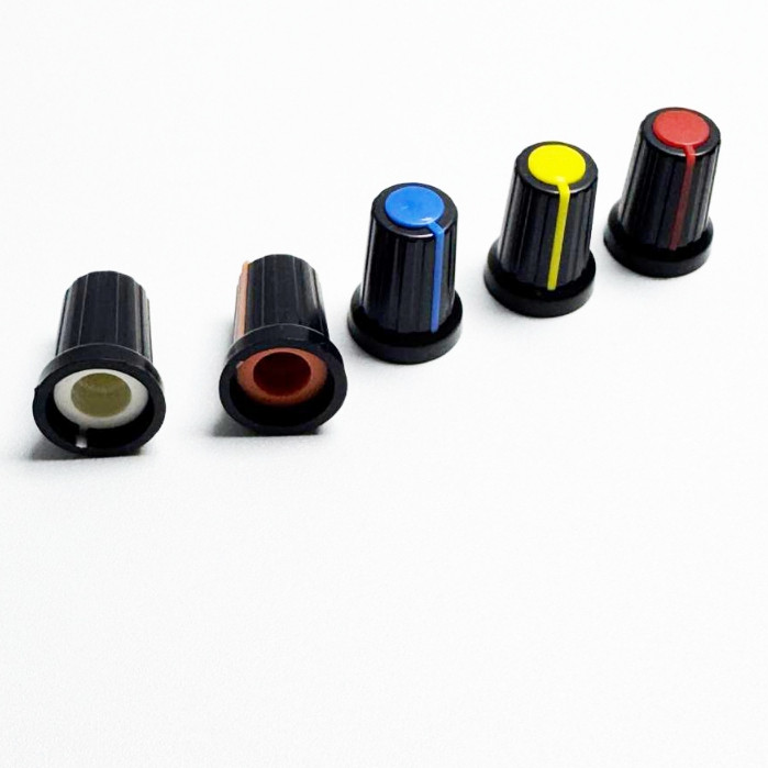 KNOB PUTAR KNOP MIXER POTENSIO TUTUP POTENSIO 20X15MM BODY HITAM