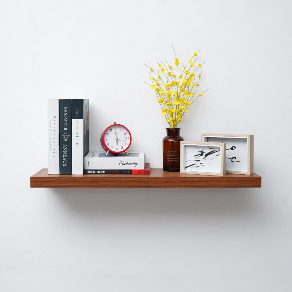 Informa Rak Dinding L80 - Cokelat Walnut Decorative Wall Shelf Rak Tembok Serbaguna Ambalan Dinding 