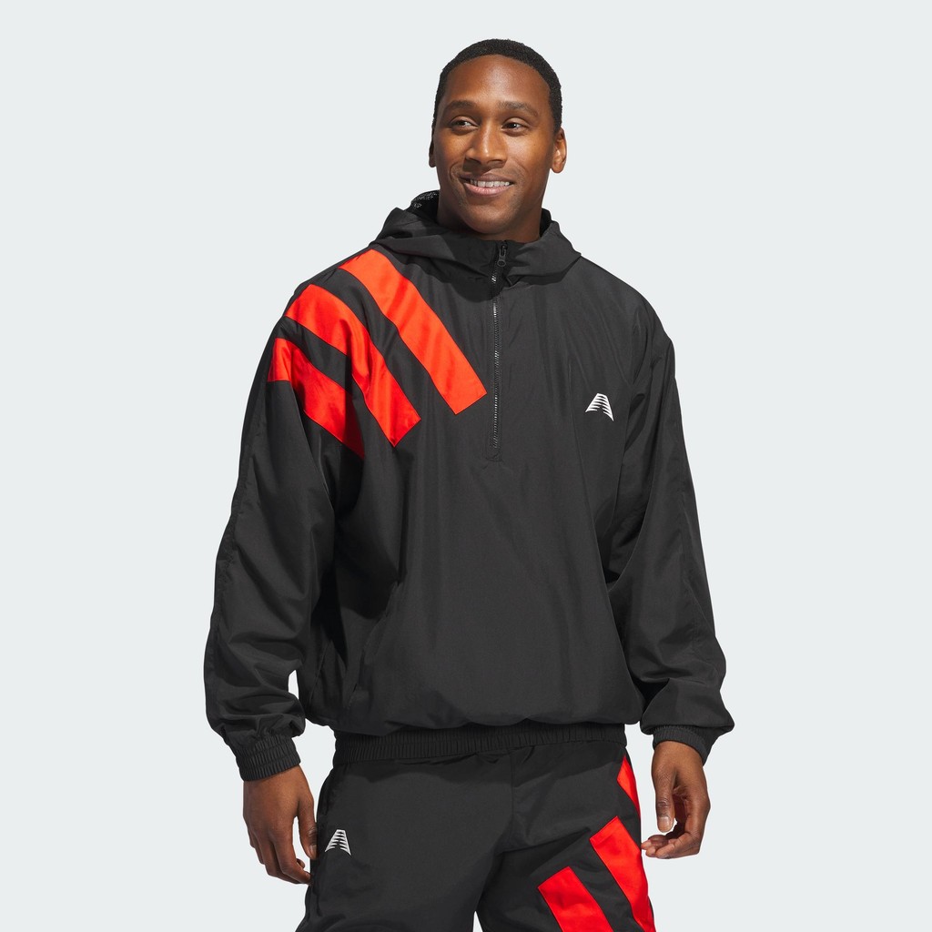 adidas Basketball Anthony Edwards Anorak Pullover Men Black JC8782