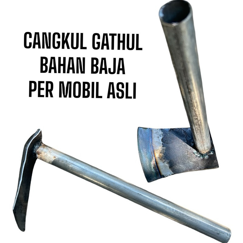 Cangkul Mini Gathul Per Baja Mobil Asli – Alat Perkebunan & Pembersih Rumput Praktis Talam