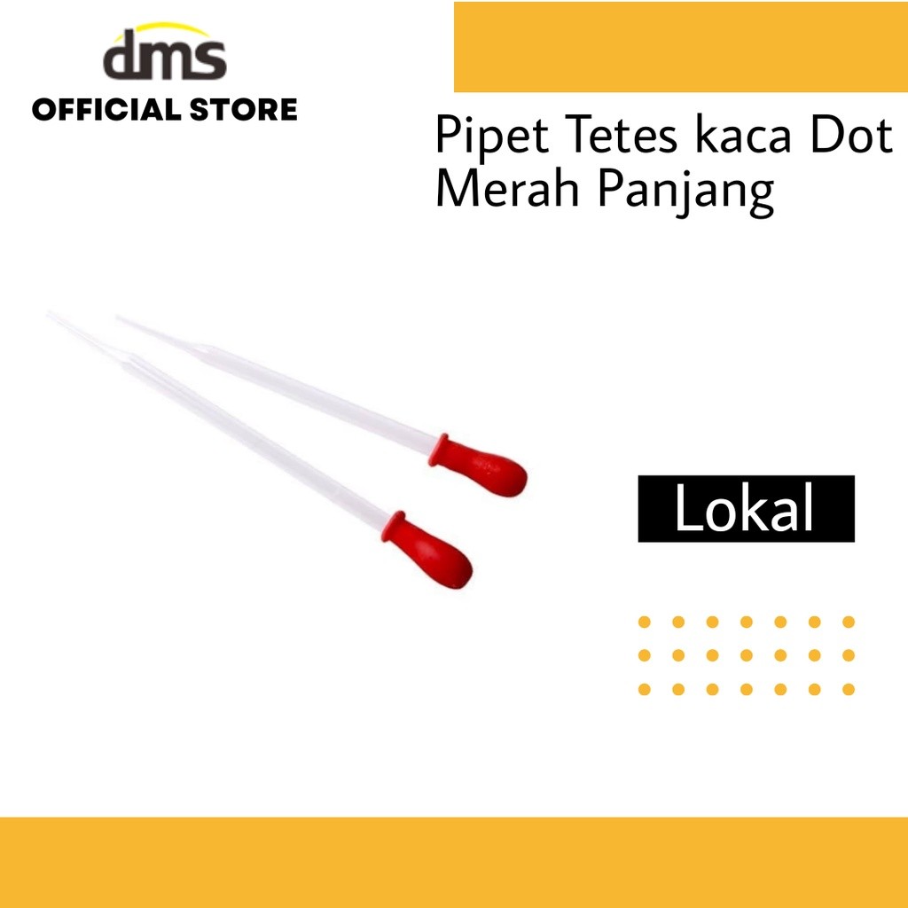 Pipet tetes kaca panjang