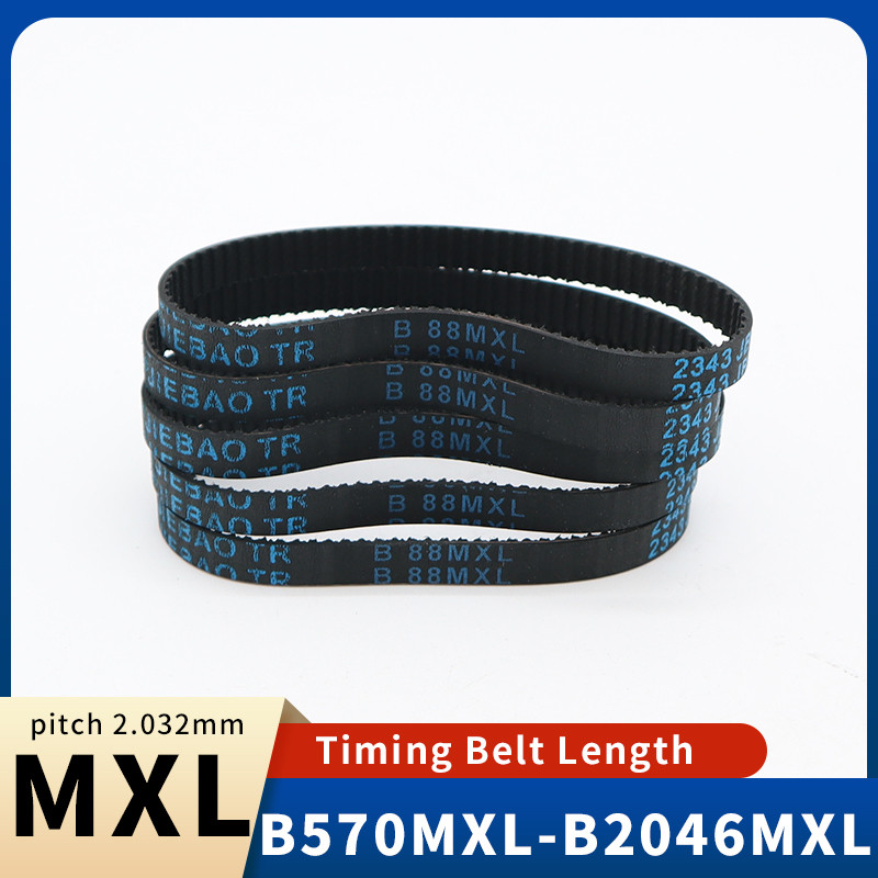 MXL Timing Belt B570MXL-B2046MXL Belt MXL Pulley Belt Width 5mm 6mm 10mm 13mm for CNC 3D Machinery R