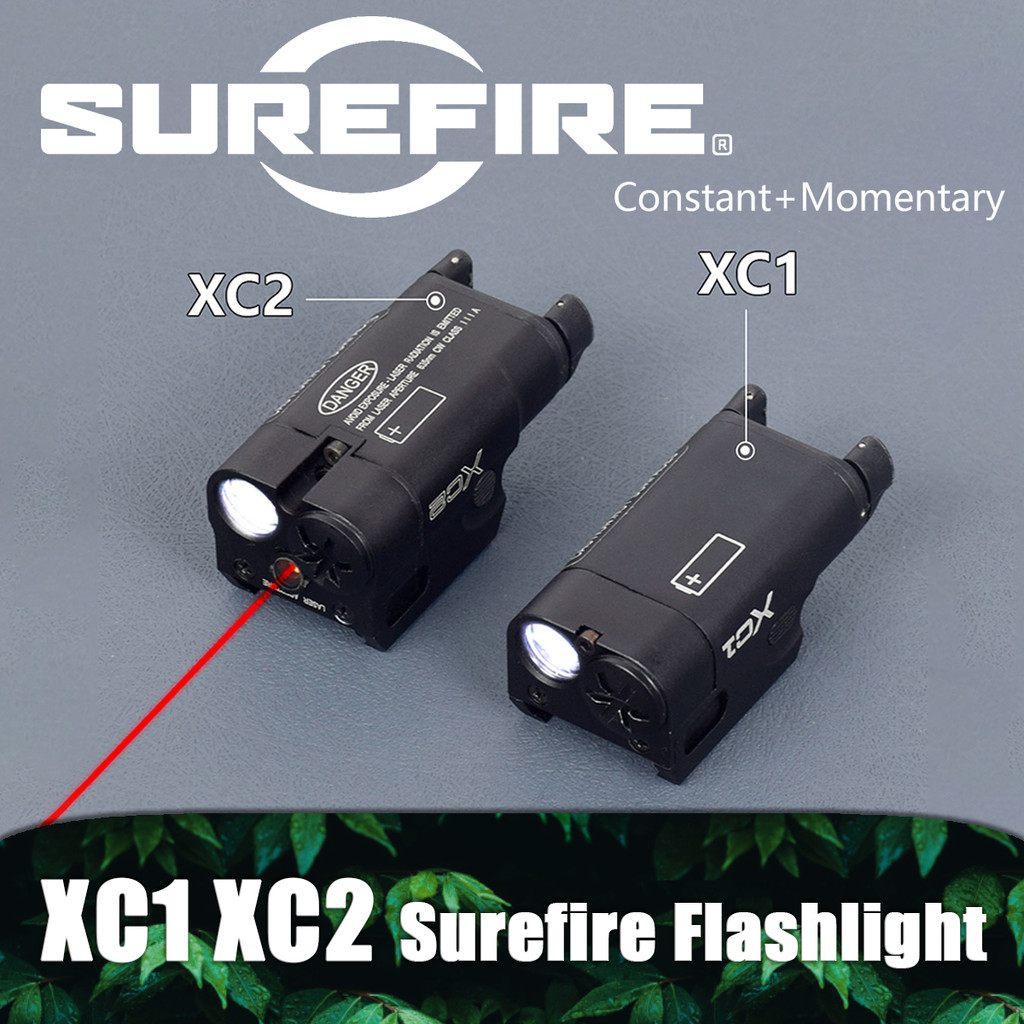 Tactical SureFire XC1 XC2 Flashlight Upgrade Metal Pistol Scout Tor Airsoft Weapons Gun LED Light G1