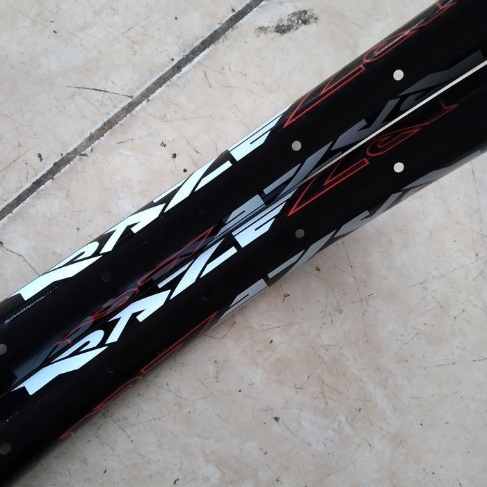 velg sepeda/rims 27.5 mtb raze disc double wall 32H - merah mata ikan Terlaris