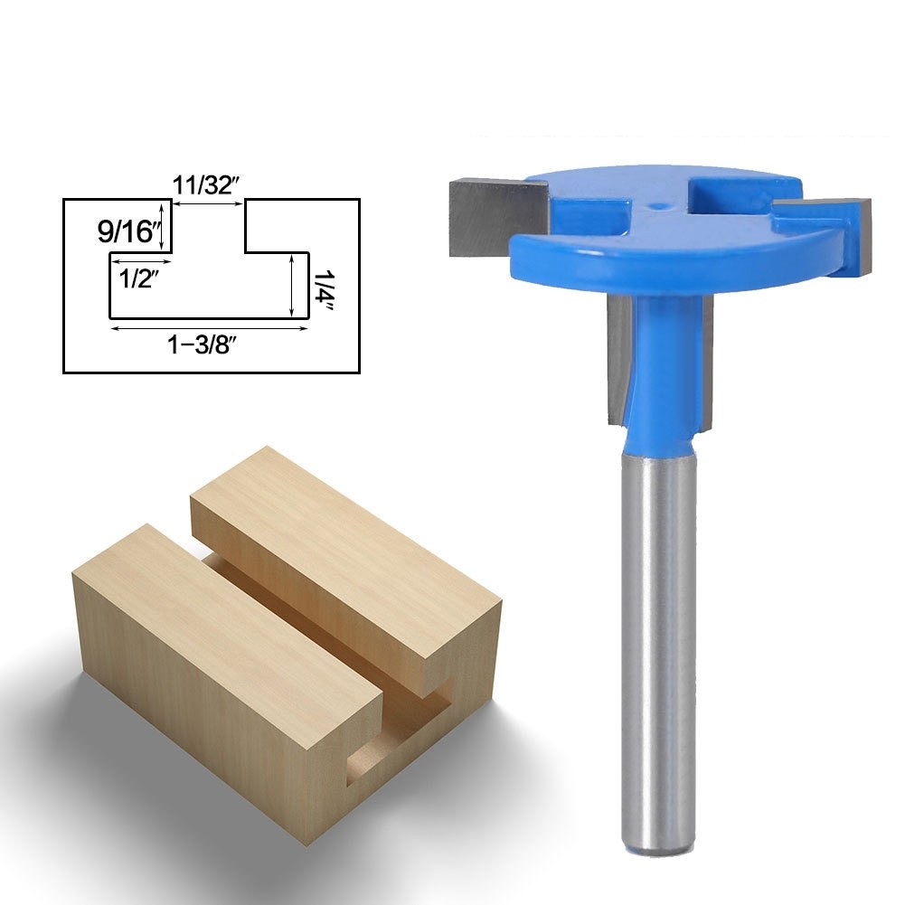 1pc-T-cutter, straight edge notch cutter, hook milling cutter, keyhole cutter, woodworking milling c