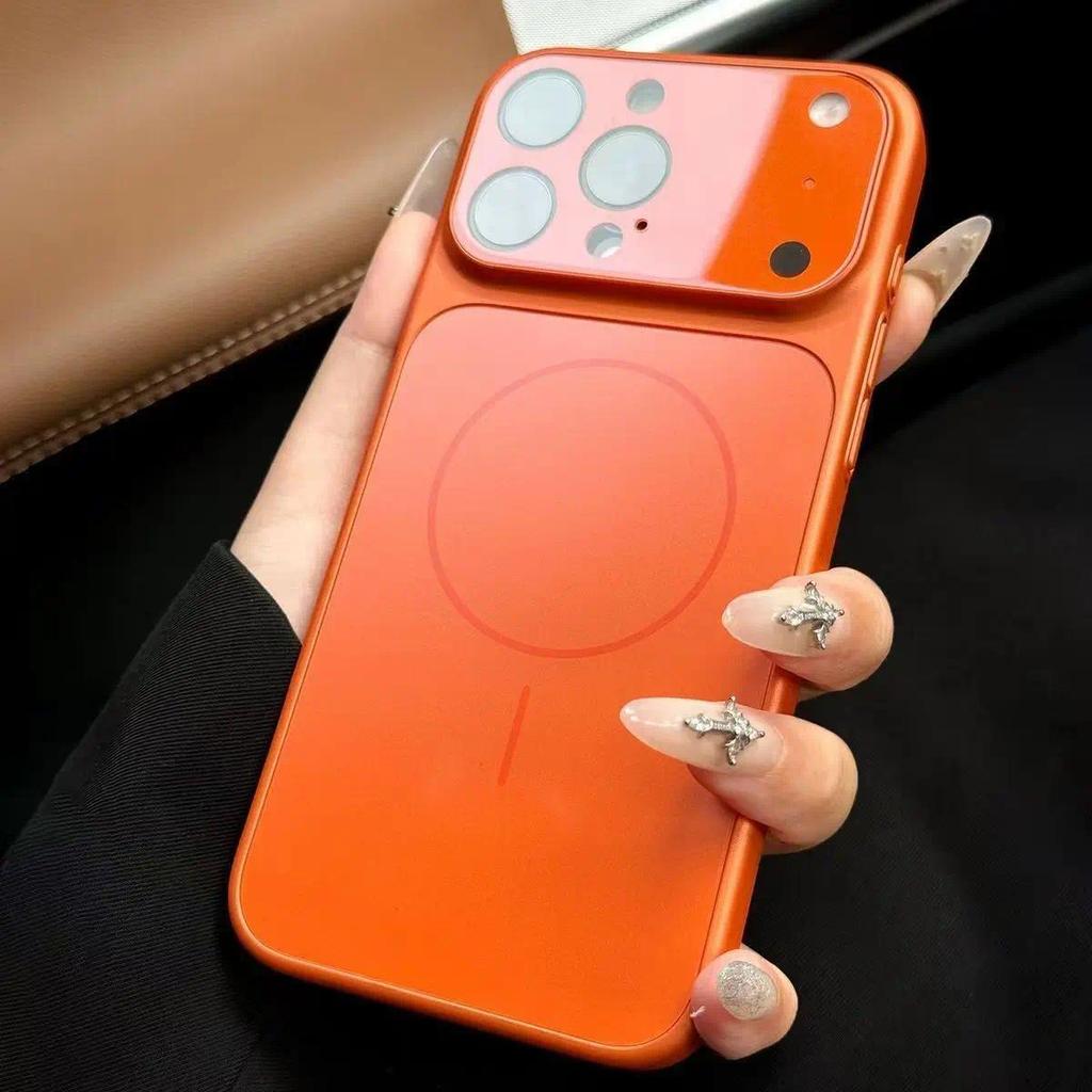 Luxury Original Matte Glass Wireless Charge Magsafe Phone Case for iPhone 17 16 15 14 13 Pro Max Air