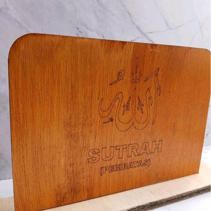 sutrah multiplek | tanda pembatas shalat bahan ringan | tanda pembatas shaf shalat