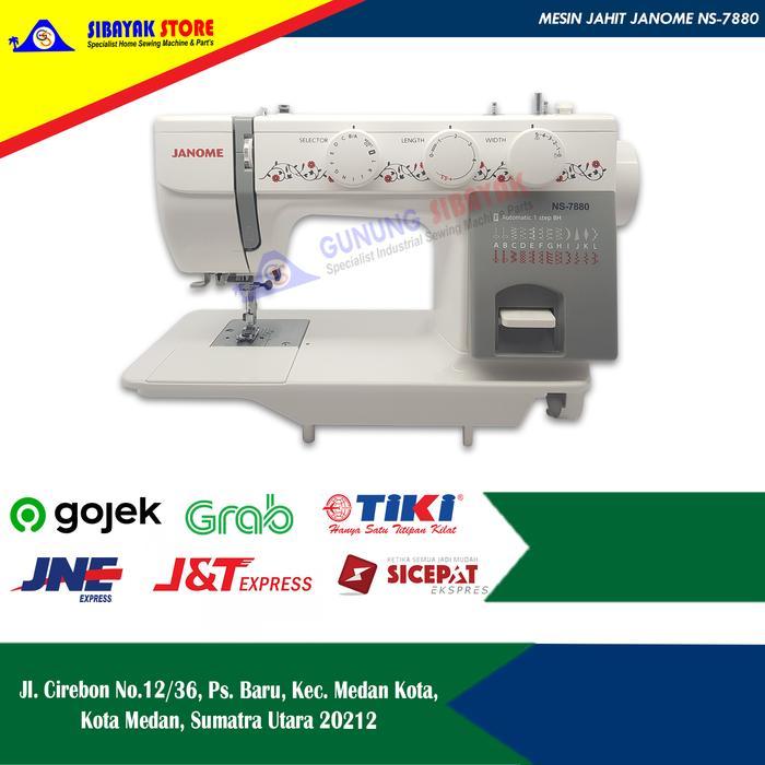 Mesin Jahit JANOME NS-7880 / NS7880 Semi Portable - Body Full Besi