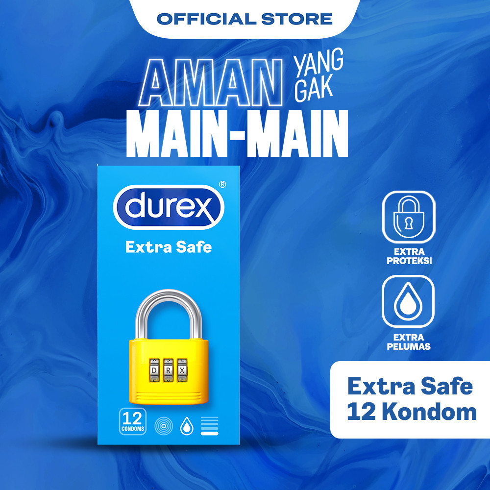 Durex Extra Safe Kondom Tebal Pria Lebih Aman 12s - Condom