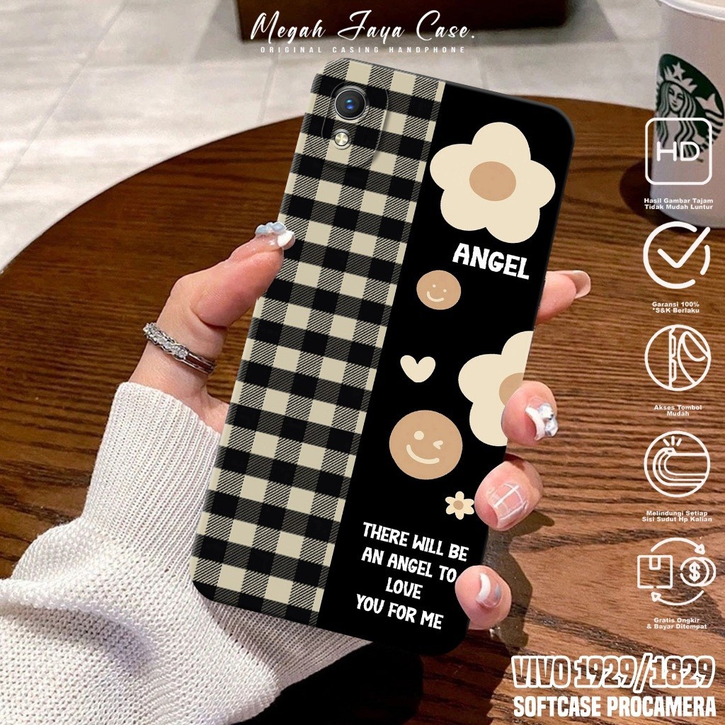 Softcase Hp VIVO 1820 / VIVO 1929 - Case Hp VIVO 1929 / VIVO 1820 Motif BUNGA - Casing Hp VIVO 1929 