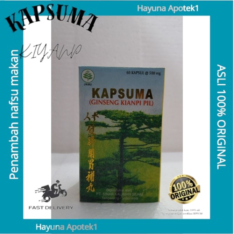 SALE SALE SALE  DIJAMIN ORIGINAL 100% kapsuma Gingseng kianpi  pil