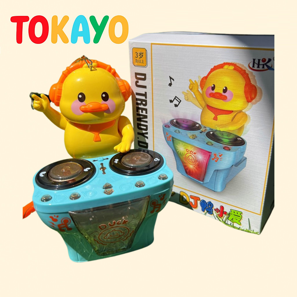 Tokayo Mainan DJ Bebek – Duck DJ Trendy Musik Lampu Interaktif Lucu Mainan Edukasi Anak Bisa Berjala