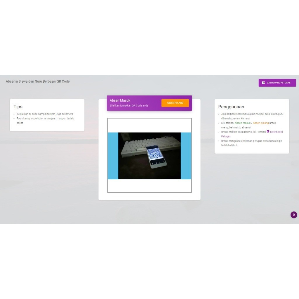 Aplikasi Absensi Sekolah QR Code Dengan Source Code