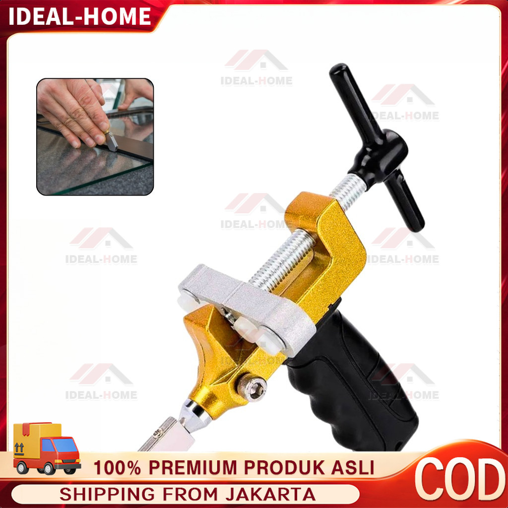 Tile Cutter pemotong ubin keramik kaca granit alat pemotong kaca 2 in 1