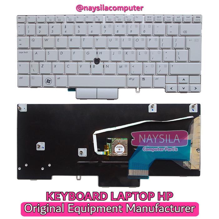 Keyboard HP 2710 2730 2710P 2730P Silver With Track Pointer