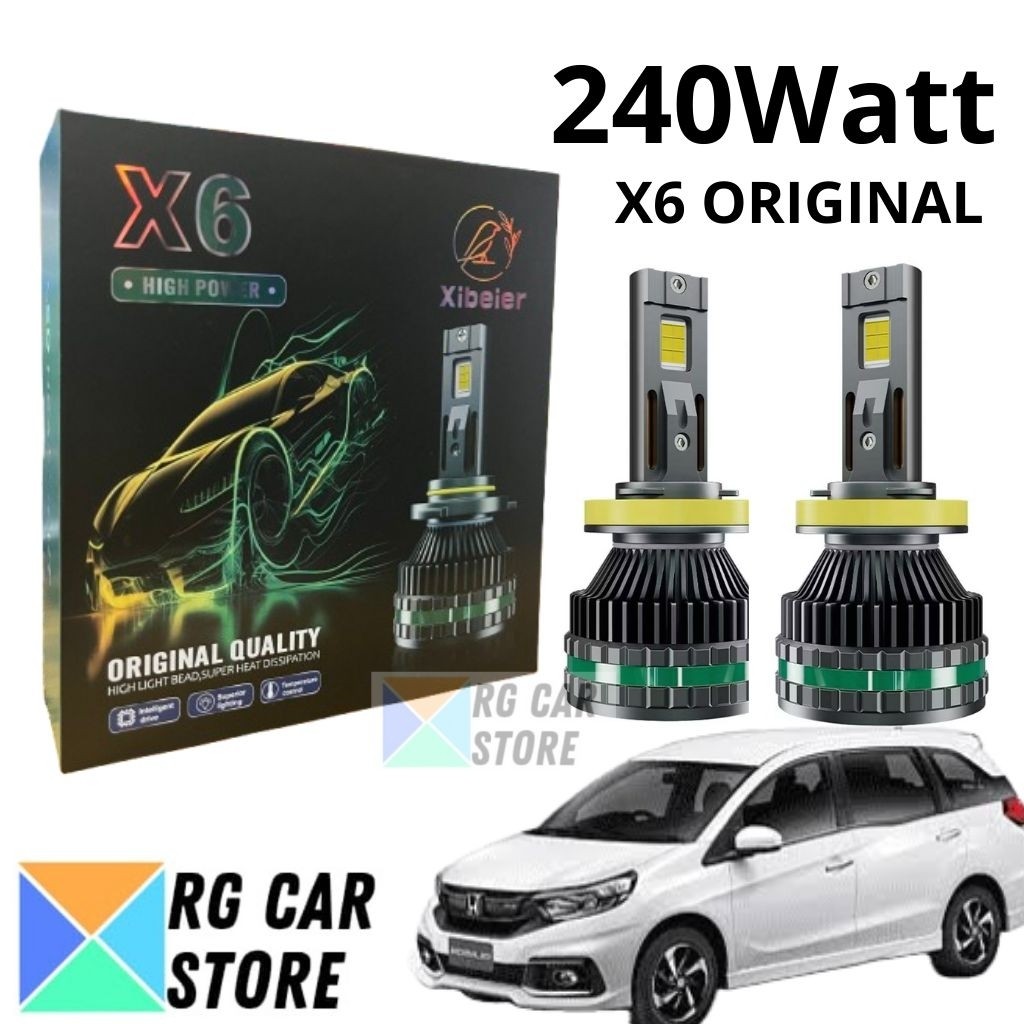 LED Lampu Utama Mobilio 240 Watt 12v Original Autolume X6 PnP Honda Mobilio