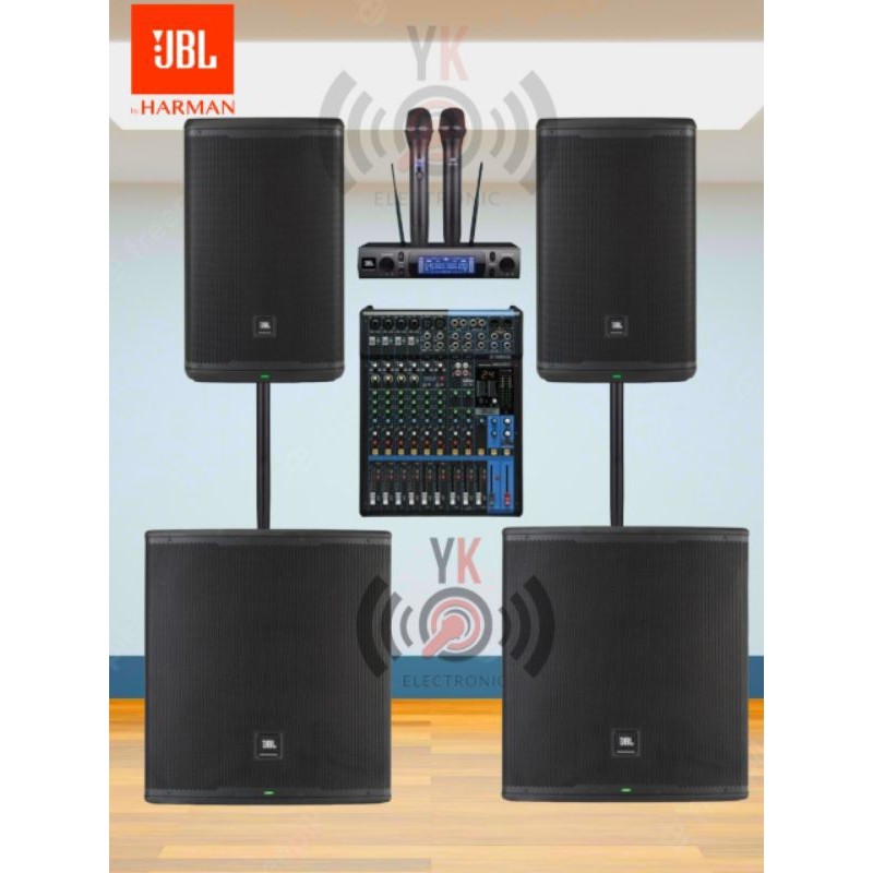 PAKET SPEAKER AKTIF JBL 15 INCH JBL EON 715 SUBWOOFER JBL 18 INCH ORIGINAL