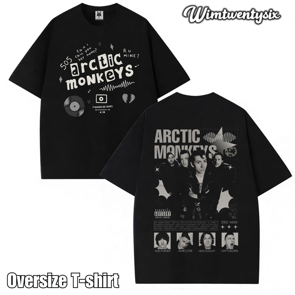 KAOS OVERSIZE ARCTIC MONKEYS VINTAGE TEE