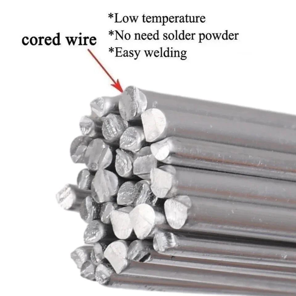 Low Temperature Easy Melt Aluminum Universal Welding Rod Cored Wire Rod Solder No Need Solder Powder