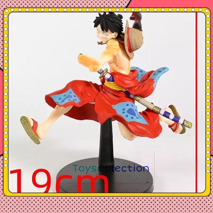 TERLARIS ACTION FIGURE ONE PIECE LUFFY WANO COUNTRY BATTLE RECORD COLLECTION - Luffy Wano A Berkuali