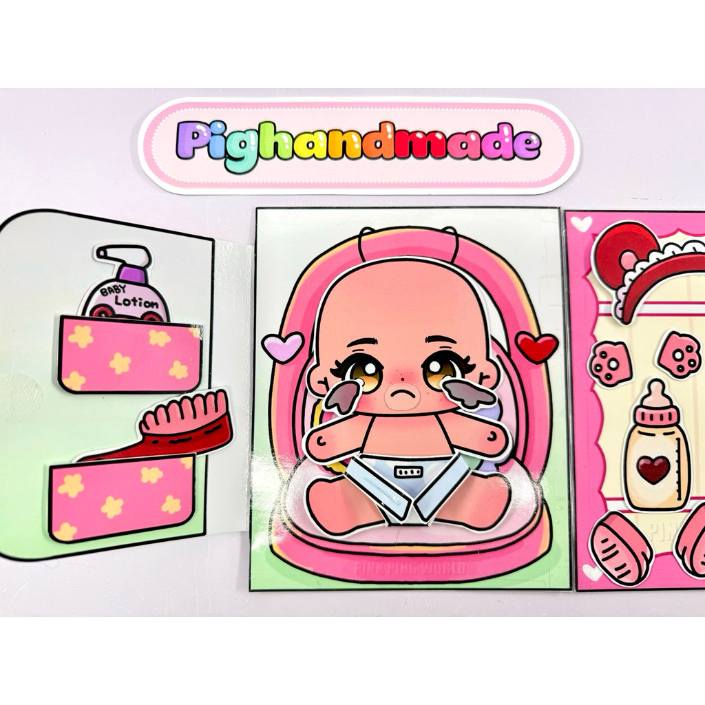 Poppy Playtime baby peel-and-stick toy - Paper doll