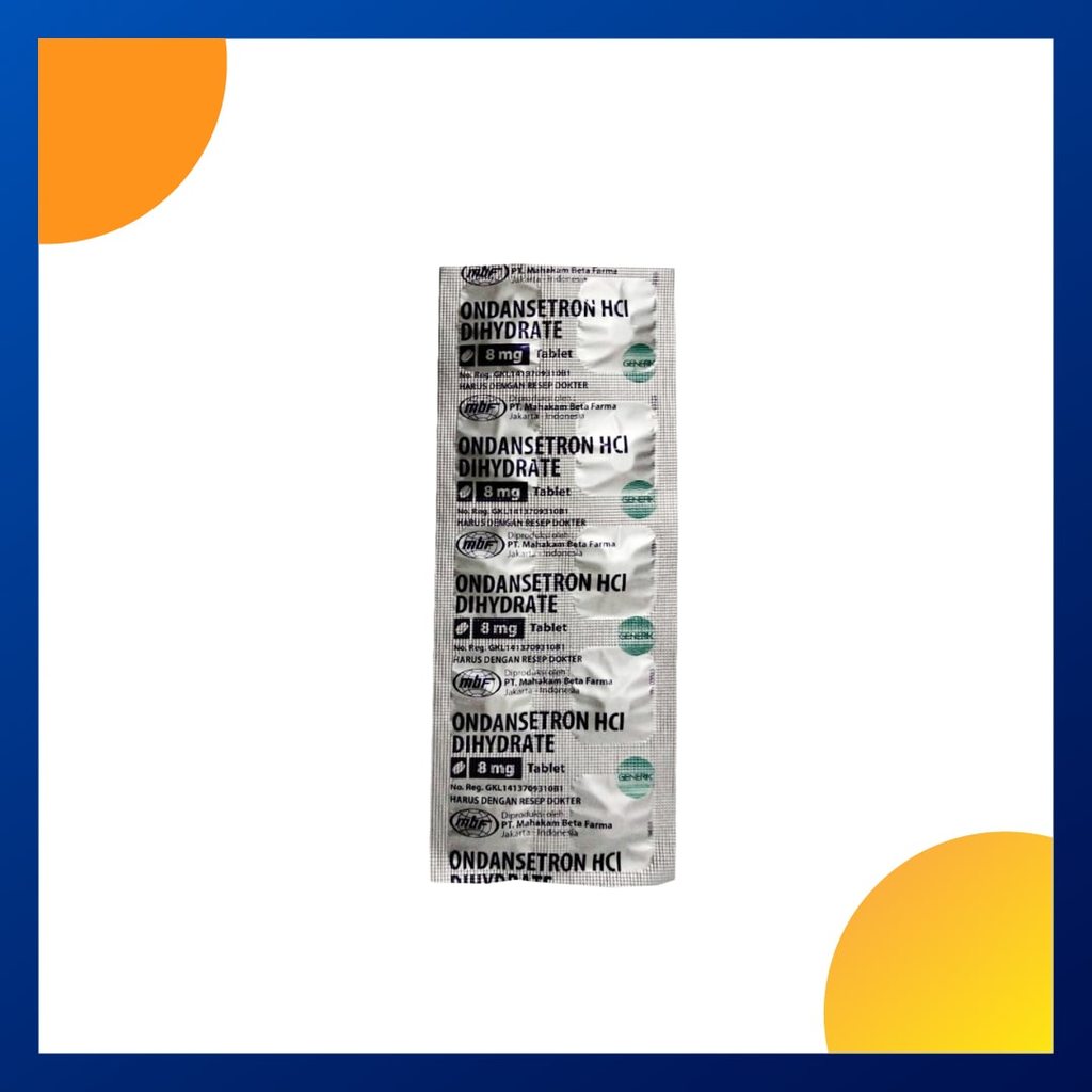 ONDANSETRON GENERIK MAHAKAM 8 MG 1 STRIP @ 10 TABLET