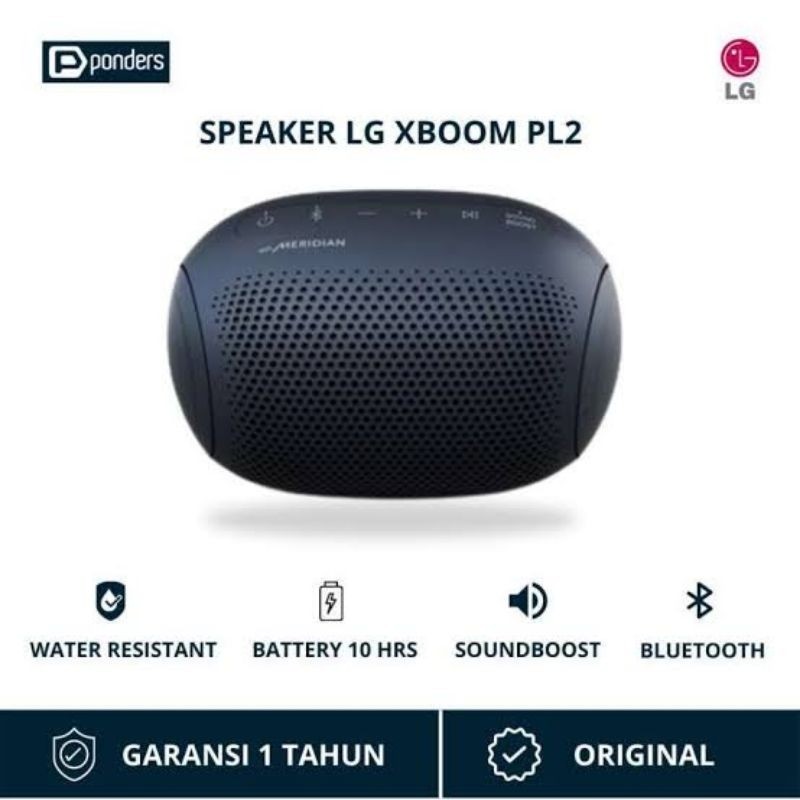 ll SPEAKER LG XBOOM PL 2 PL2 BLUETOOTH RECHARGEABLE BATTERY BATERAI BATERE BISA DICAS DICHARGE CHARG