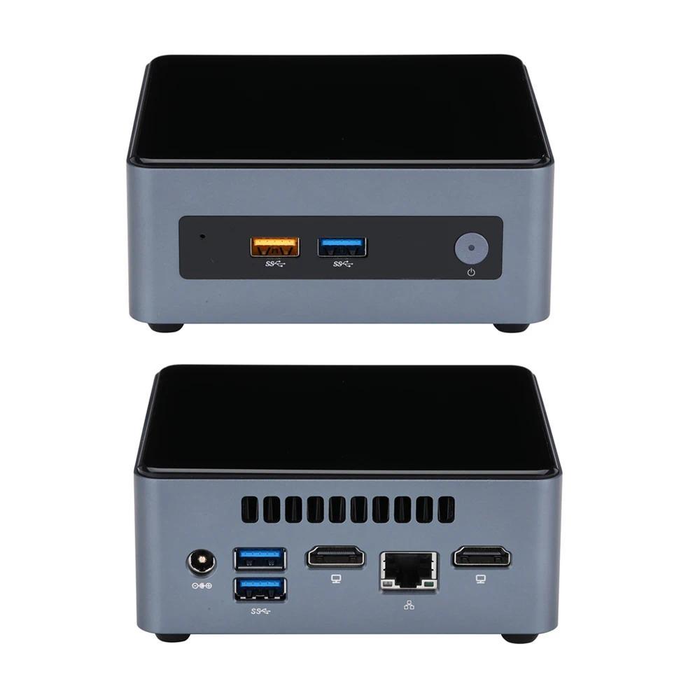 Qotom Mini PC Q10531-S19 Pentium J5005 Quad Cores AES-NI Fan Computer, Original NUC7JYB Board