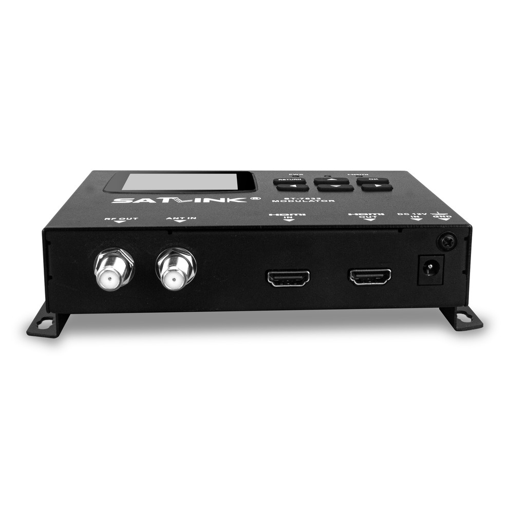 SATLINK ST-7632 Modulator DVB-T/DVB-C/ ISDB-T Modulator 1 Route MPEG2 MPEG4 Receiver Signal Source f