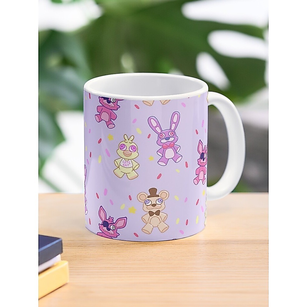 FNAF 1 Plush Pattern Coffee Mug