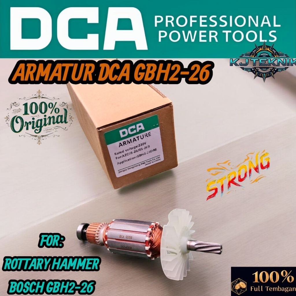 DCA ARMATURE Angker Mesin Rotary Hammer BOSCH GBH2-26DRE/Angker Dinamo Mesin Bor Beton SDS Bosch GBH