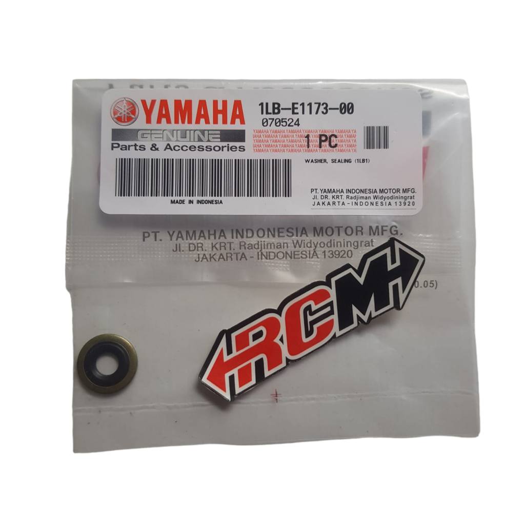 1LB-E1173-00 WASHER RING TUTUP KLEP XEON RC GT AEROX 125 ORI YGP ORIGINAL YAMAHA ASLI