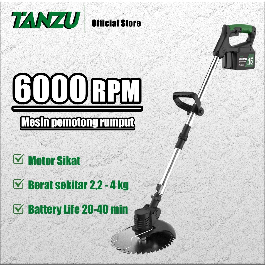TANZU  Baterai Mesin Pemotong Rumput
