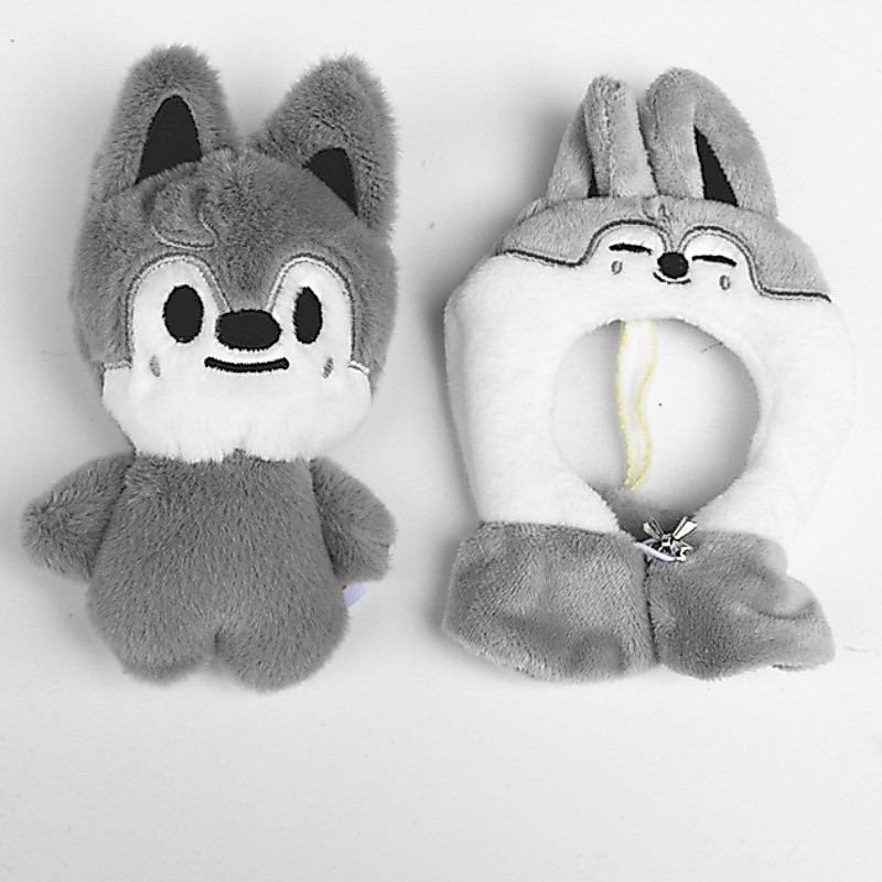 New SKZOO FM Field Week Same Plush Pendant StrayKids Fangcan Bbokari 10cm Cloak Doll Keychain