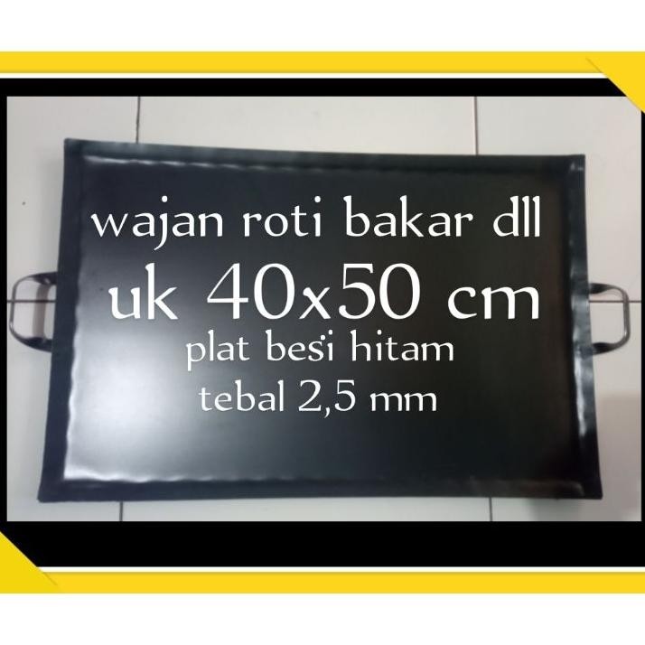 Wajan Roti Bakar Pan Teflon Kuali Pembakaran Penggorengan Pemanggangan Plat Baja Anti Lengket Martab