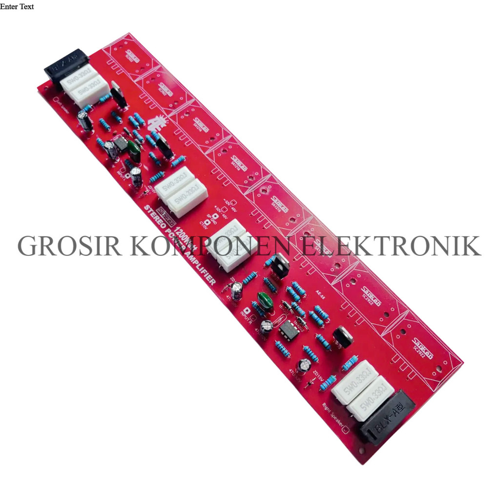 Kit Driver Power Amplifier Stereo 1200W