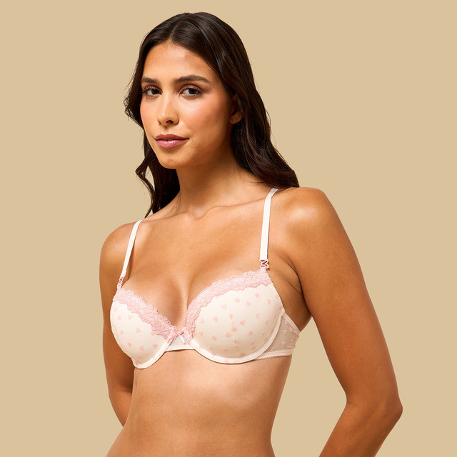 Max Fashions Dalaman Wanita Lace Trim Wired Demi Bra